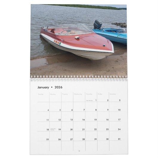 2026 Classic Glastron Calendar カレンダー (1月 2026)