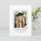 2026 Classic Graduation Announcement Photo Card 案内状 (スタンド正面)