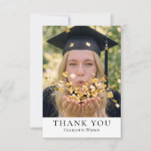2026 Classic Graduation Thank You Card Photo サンキューカード (正面)