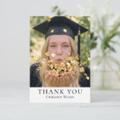 2026 Classic Graduation Thank You Card Photo サンキューカード (スタンド正面)