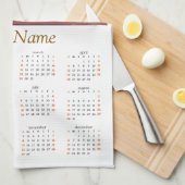 2026 Coffee Lovers KItchen Tea Towel Calendar  キッチンタオル (四つ折り)