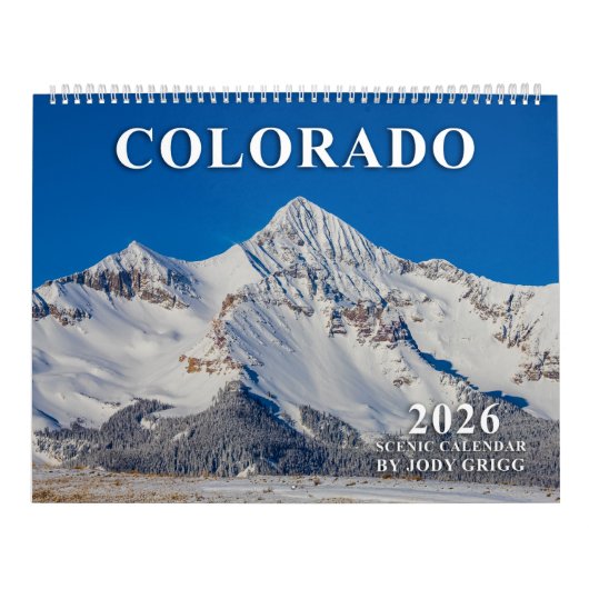 2026 Colorado Scenic Calendar カレンダー (カバー)