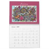 2026 Colorful Designs  Abstract Art Calendar カレンダー (1月 2027)