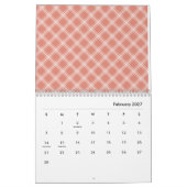 2026 Colorful Pastel Pattern Illustration Calendar カレンダー (2月 2027)