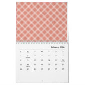 2026 Colorful Pastel Pattern Illustration Calendar カレンダー (2月 2026)