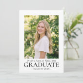 2026 Commencement Ceremony Invitation Photo Card 招待状 (スタンド正面)