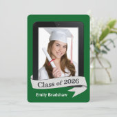 2026 Commencement Graduation Electronic Tablet 招待状 (スタンド正面)