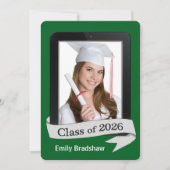 2026 Commencement Graduation Electronic Tablet 招待状 (正面)