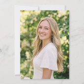 2026 Commencement Invitation Formal Photo Card 招待状 (裏面)