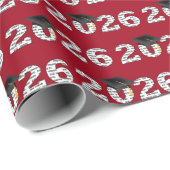 2026 Congrats Grad Word Cloud  ラッピングペーパー (ロールコーナー)