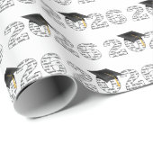 2026 Congrats Grad Word Cloud on White ラッピングペーパー (ロールコーナー)