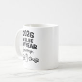 2026 Consistency Will Be My Year コーヒーマグカップ (正面左)