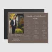 2026 Corporate Magnetic Photo Calendar - Brown (正面/裏面)