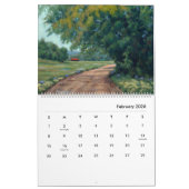2026 Country Living Original Painting Calendar カレンダー (2月 2026)