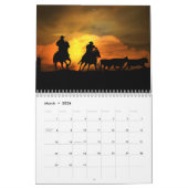 2026 Cowboy Country Western Calendar カレンダー (3月 2026)