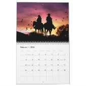 2026 Cowboy Country Western Calendar カレンダー (2月 2026)