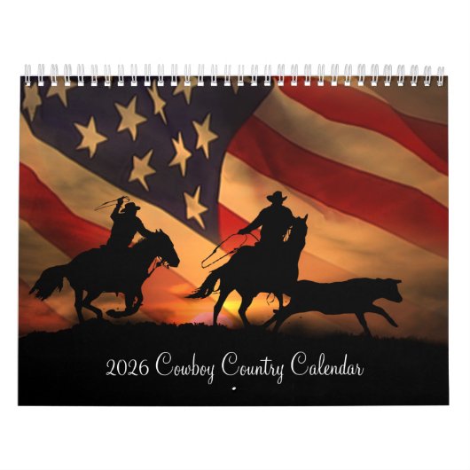2026 Cowboy Country Western Calendar カレンダー (カバー)
