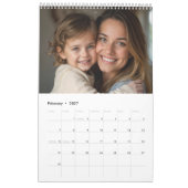 2026 Custom Family Photo Vintage 70s カレンダー (2月 2027)