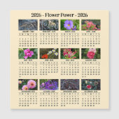 2026 Custom Flower magnetic apricot Calendar SU (正面)