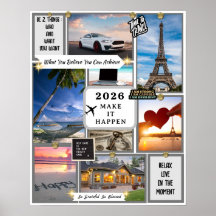 2026 Custom Law of Attraction Vision Board Goal 