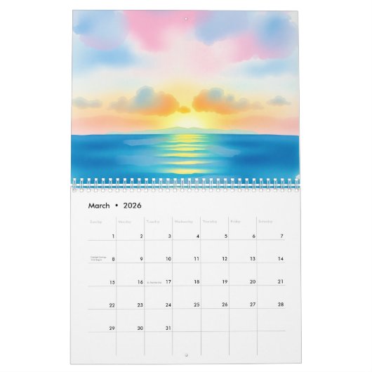 2026 Custom Photo Calendar カレンダー (3月 2026)