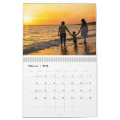 2026 Custom Photo Calendar | Editable Year Text カレンダー (2月 2026)