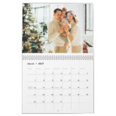 2026 Custom Photo Calendar | Editable Year Text カレンダー (3月 2027)