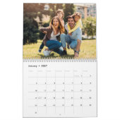 2026 Custom Photo Calendar | Editable Year Text カレンダー (1月 2027)