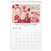 2026 Custom Photo Calendar Family Quotes Modern カレンダー (2月 2026)