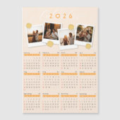 2026 Custom Photo Calendar Magnetic Card (正面)