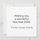 2026 Custom Photo Flower Calendar Sunday start  (裏面)