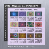 2026 Custom Photo Fractals Calendar Sunday start