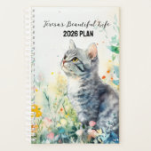 2026 Custom Planner | Floral Cat Planner プランナー手帳 (正面)