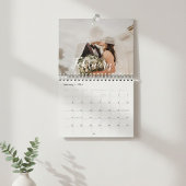 2026 Custom Wedding Photo Chic Script カレンダー