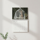 2026 Custom Wedding Photo Chic Script カレンダー