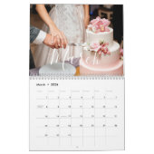 2026 Custom Wedding Photo Chic Script Calendar カレンダー (3月 2026)