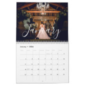 2026 Custom Wedding Photo Chic Script Calendar カレンダー (1月 2026)