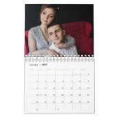 2026 Custom Wedding Photo Chic Script Calendar カレンダー (1月 2027)