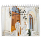 2026 Custom Wedding Photo Chic Script Calendar カレンダー (カバー)