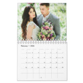 2026 Custom Wedding Photo Chic Script Calendar カレンダー (2月 2026)