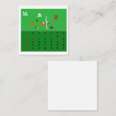 2026 Cute Cartoon Yoga Poses Calendar, Health  スクエア名刺 (正面/裏面)