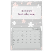 2026 Cute Quote Calendar カレンダー (2月 2027)