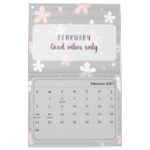 2026 Cute Quote Calendar カレンダー (2月 2027)