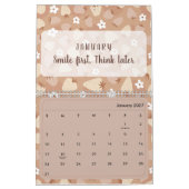 2026 Cute Quote Calendar カレンダー (1月 2027)