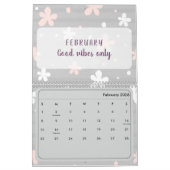 2026 Cute Quote Calendar カレンダー (2月 2026)