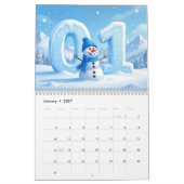 2026 Cute Seasonal Character Medium Wall Calendar カレンダー (1月 2027)