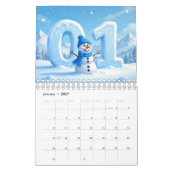 2026 Cute Seasonal Character Wall Calendar (Small) カレンダー (1月 2027)