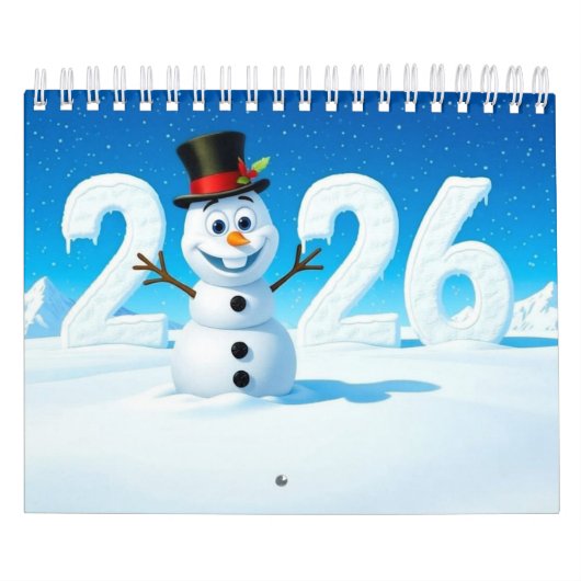 2026 Cute Seasonal Character Wall Calendar (Small) カレンダー (カバー)