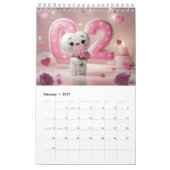 2026 Cute Seasonal Character Wall Calendar (Small) カレンダー (2月 2027)