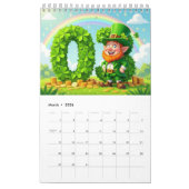2026 Cute Seasonal Character Wall Calendar (Small) カレンダー (3月 2026)
